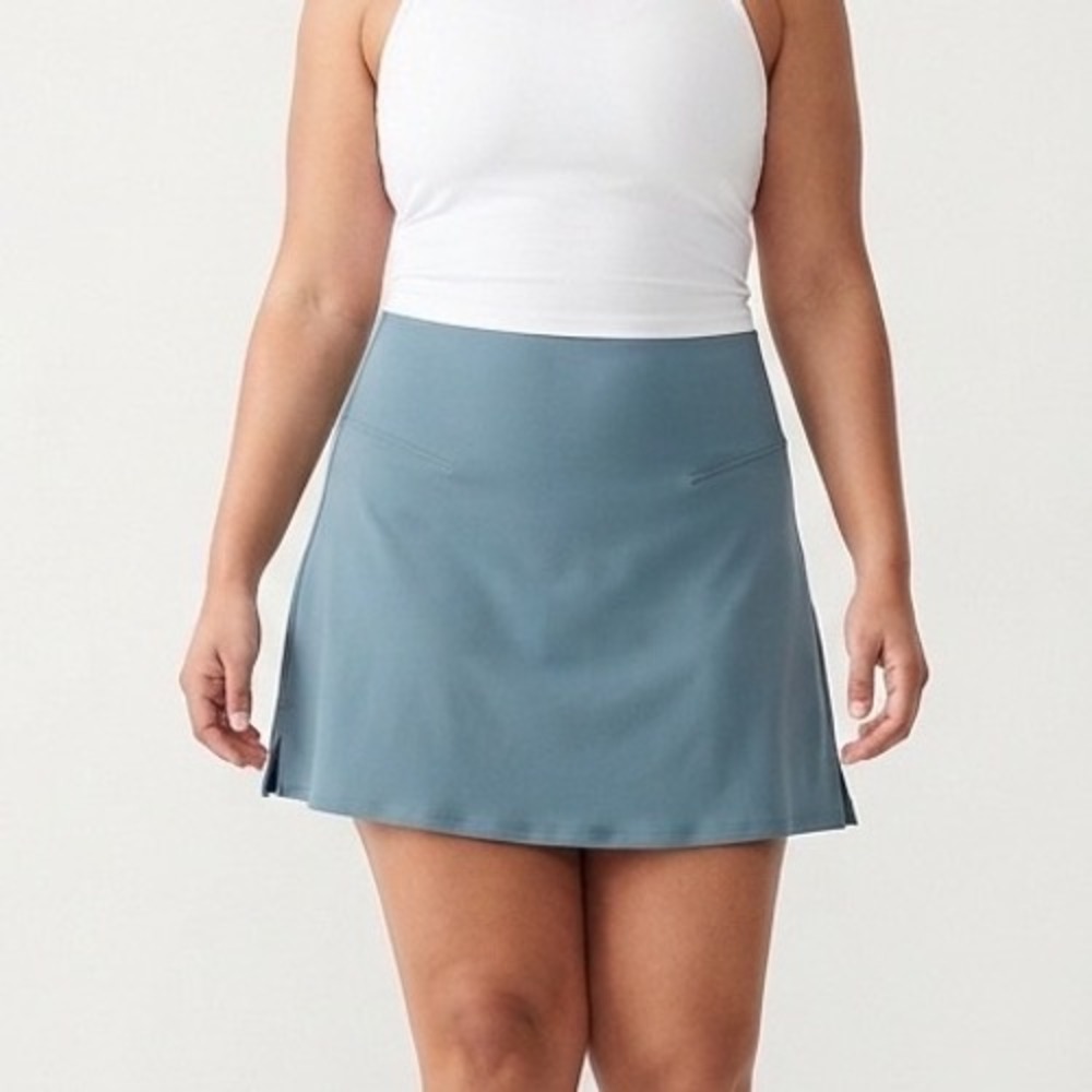 Old Navy Powersoft Skort Sz 3X Blue Extra High-Rise Go-Dry Athletic Tennis Skirt